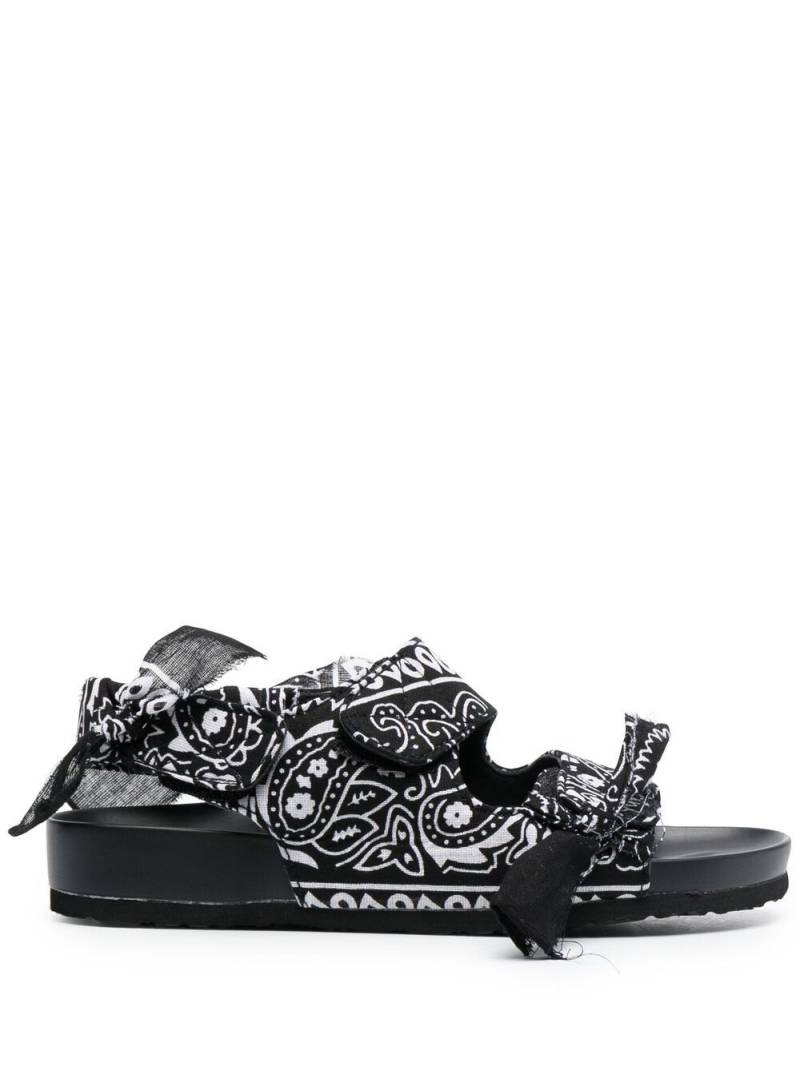 Arizona Love Apache bandana-print sandals - Black von Arizona Love