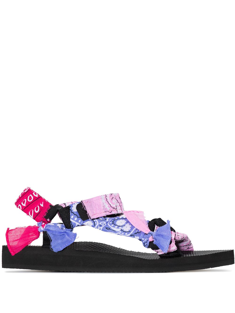 Arizona Love Trekky bandana-print flat sandals - Pink von Arizona Love