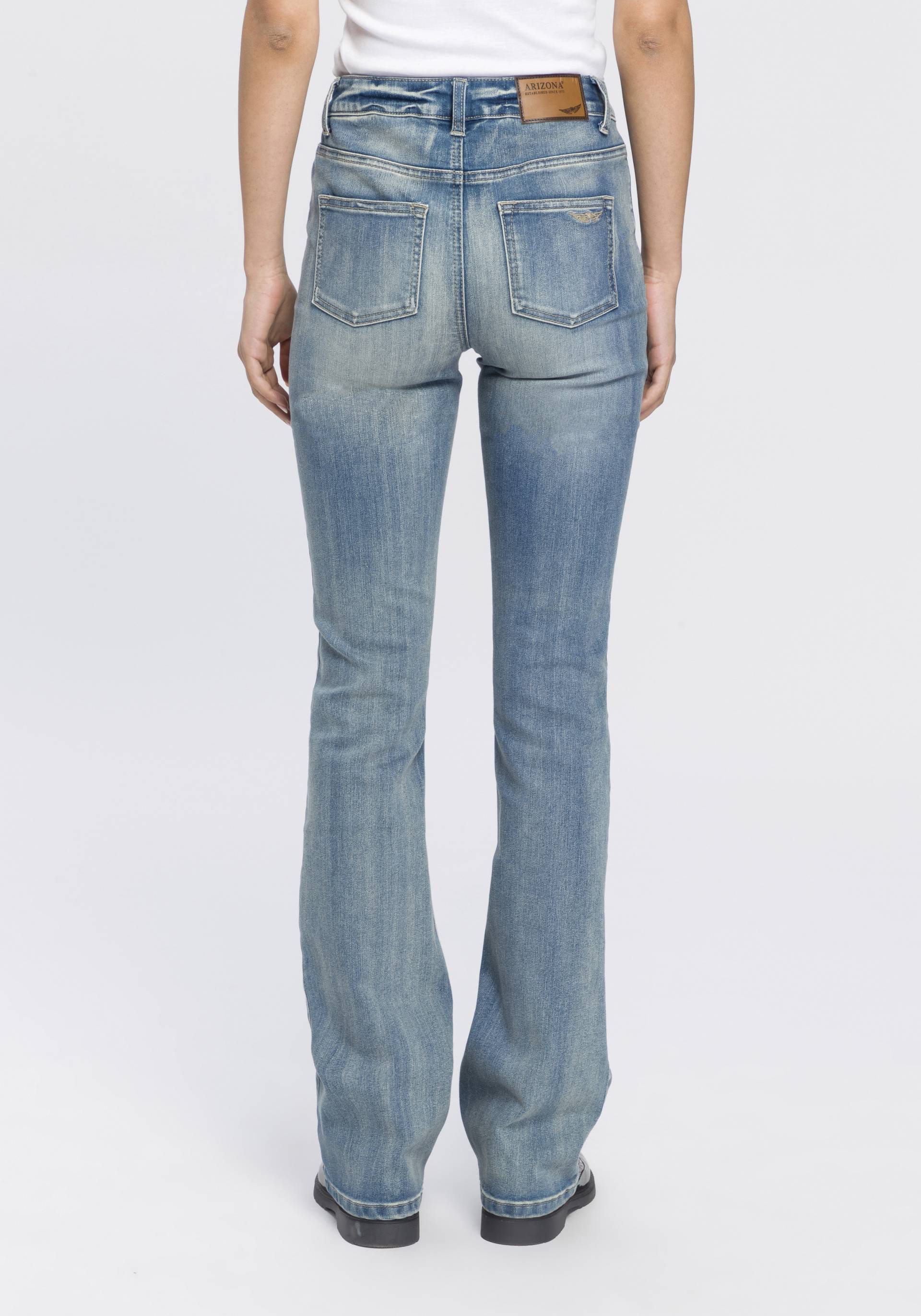 Arizona Bootcut-Jeans »Baby Bootcut«, leicht ausgestelltes Bein, hohe Leibhöhe Arizona Bootcut-Jeans »Baby Bootcut«, leicht ausgestelltes Bein, hohe Leibhöhe von Arizona