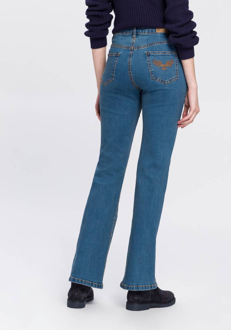 Arizona Bootcut-Jeans »Comfort-Fit«, ausgestellte Beinform, mit Eingrifftaschen, High-Waist von Arizona