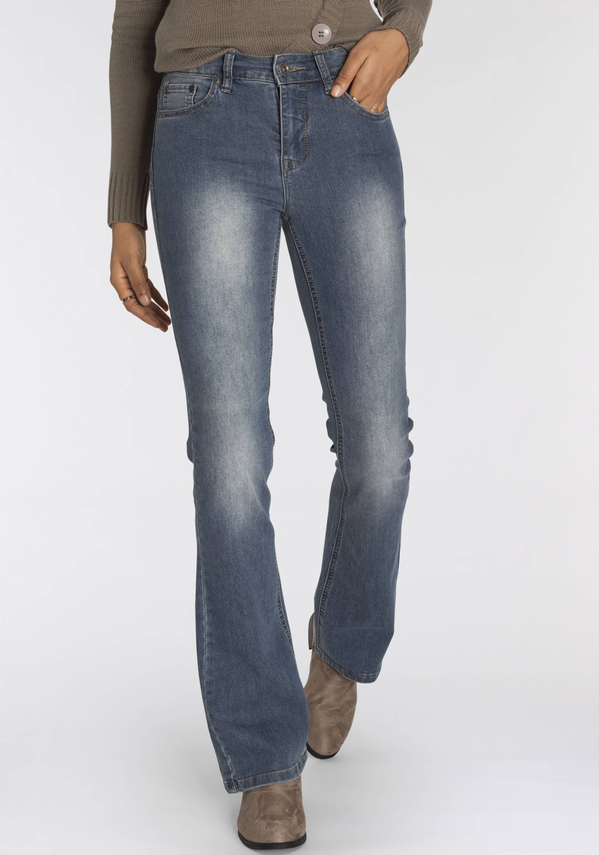 Arizona Bootcut-Jeans »Shaping«, High Waist von Arizona