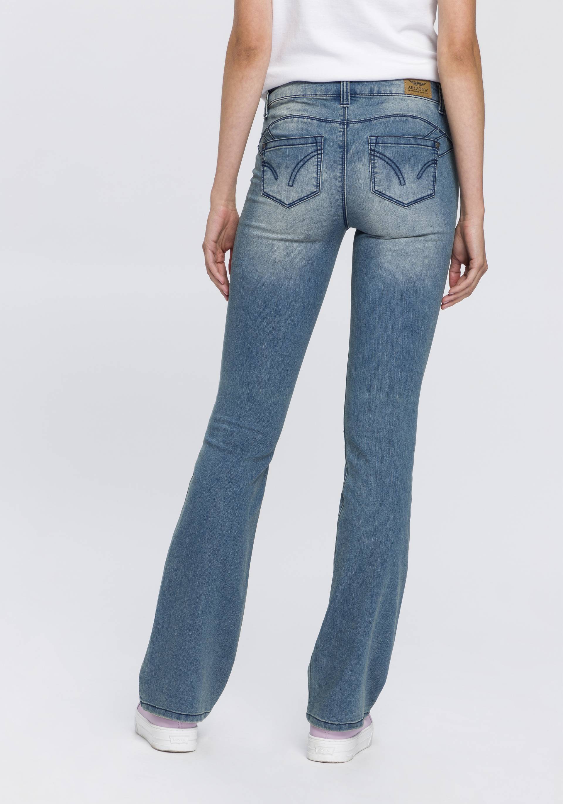 Arizona Bootcut-Jeans »Shaping«, Mid Waist von Arizona