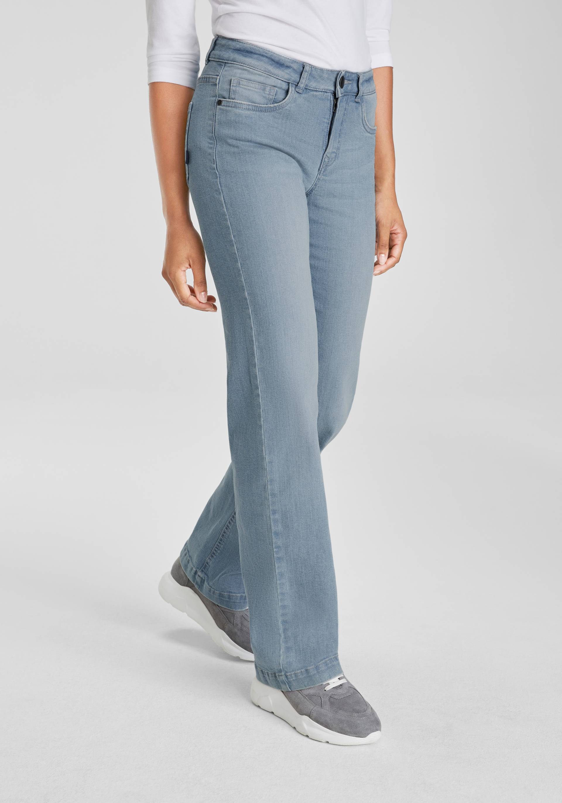 Arizona Gerade Jeans, "Wide Leg" von Arizona