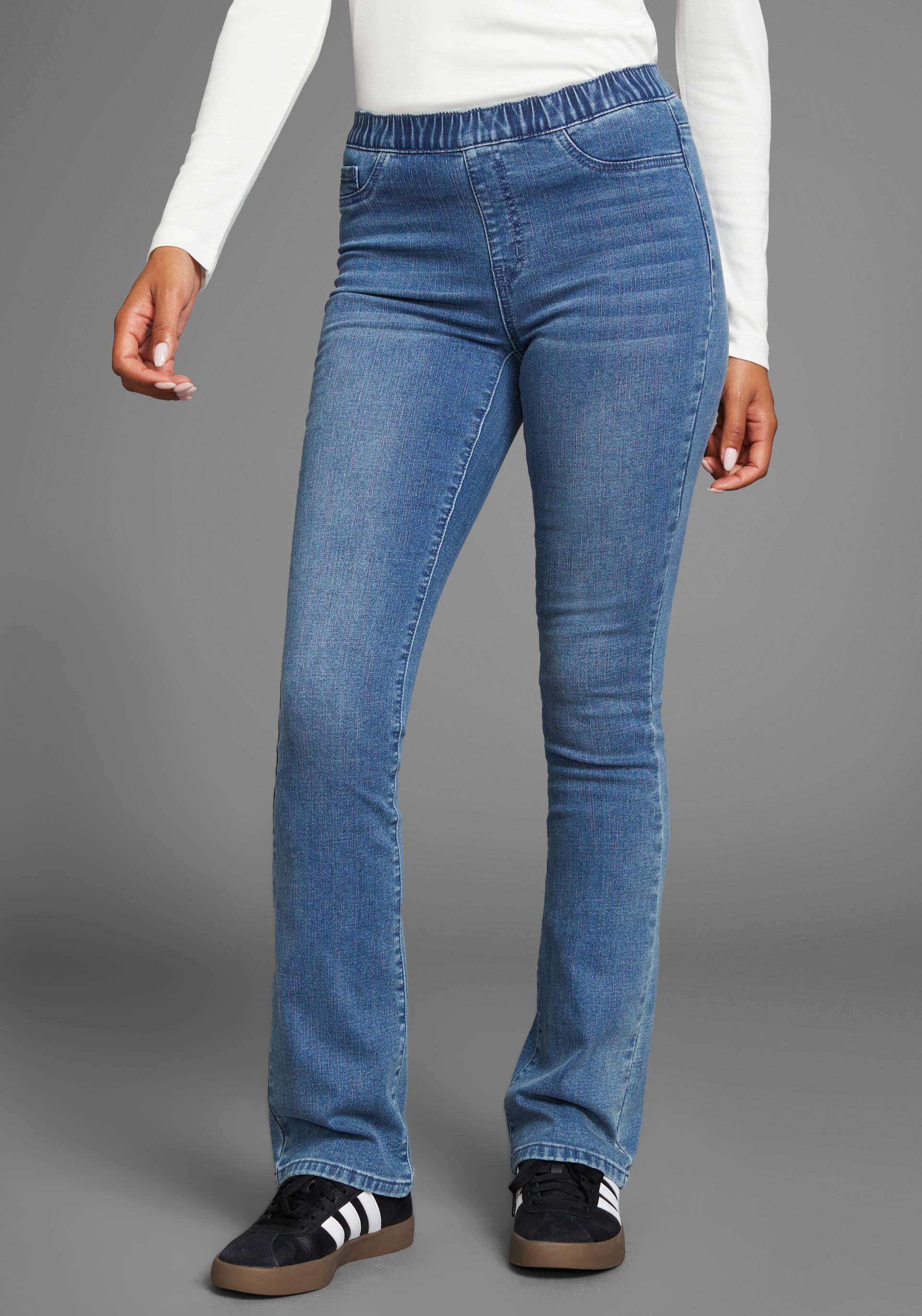 Arizona Jeansjeggings »Bootcut mit leichtem Thermo Effekt«, High Waist Arizona Jeansjeggings »Bootcut mit leichtem Thermo Effekt«, High Waist von Arizona