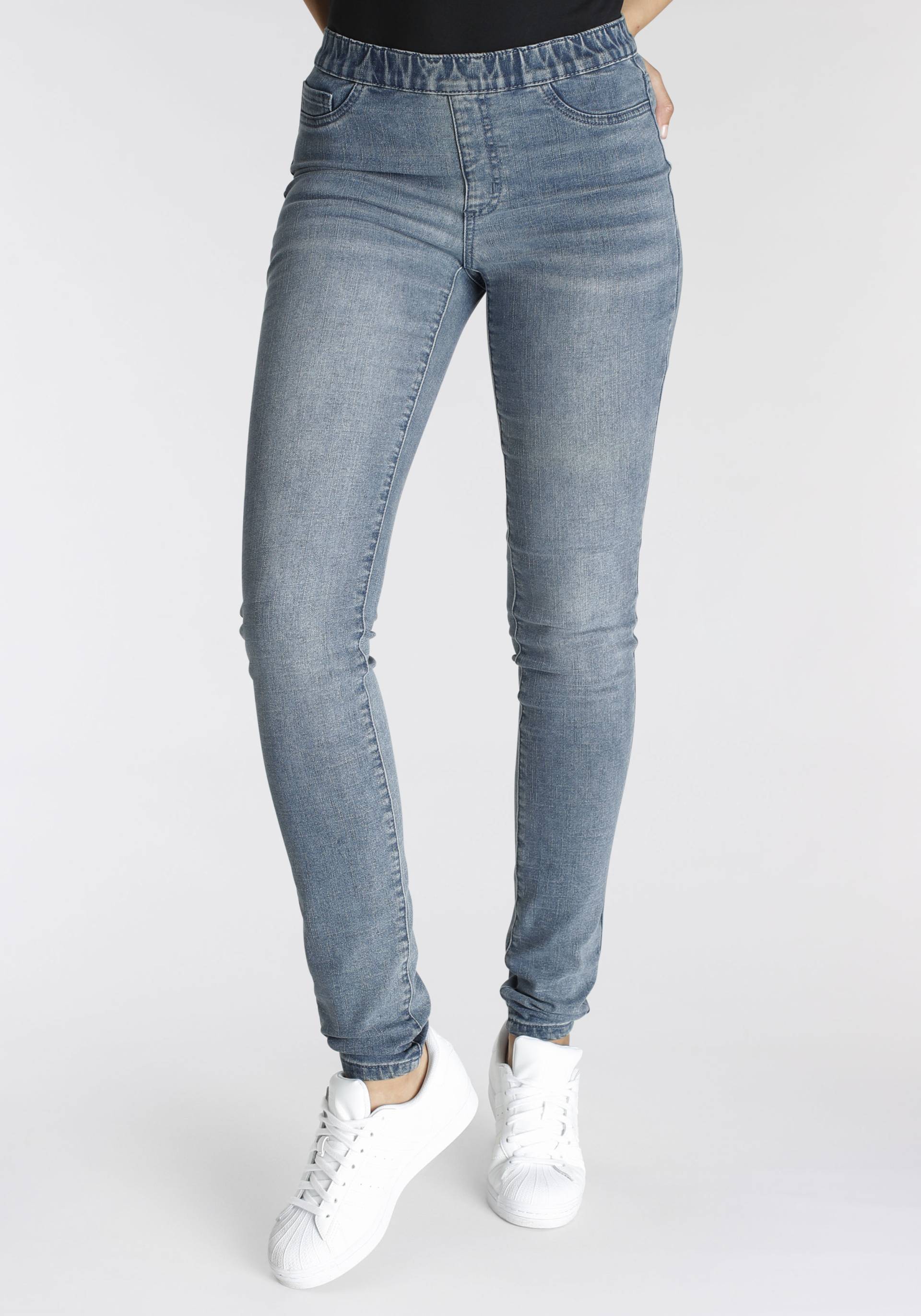 Arizona Jeansjeggings »mit leichtem Thermo Effekt«, extra-eng geschnitten, hohe Leibhöhe, mit Coinpocket Arizona Jeansjeggings »mit leichtem Thermo Effekt«, extra-eng geschnitten, hohe Leibhöhe, mit Coinpocket von Arizona