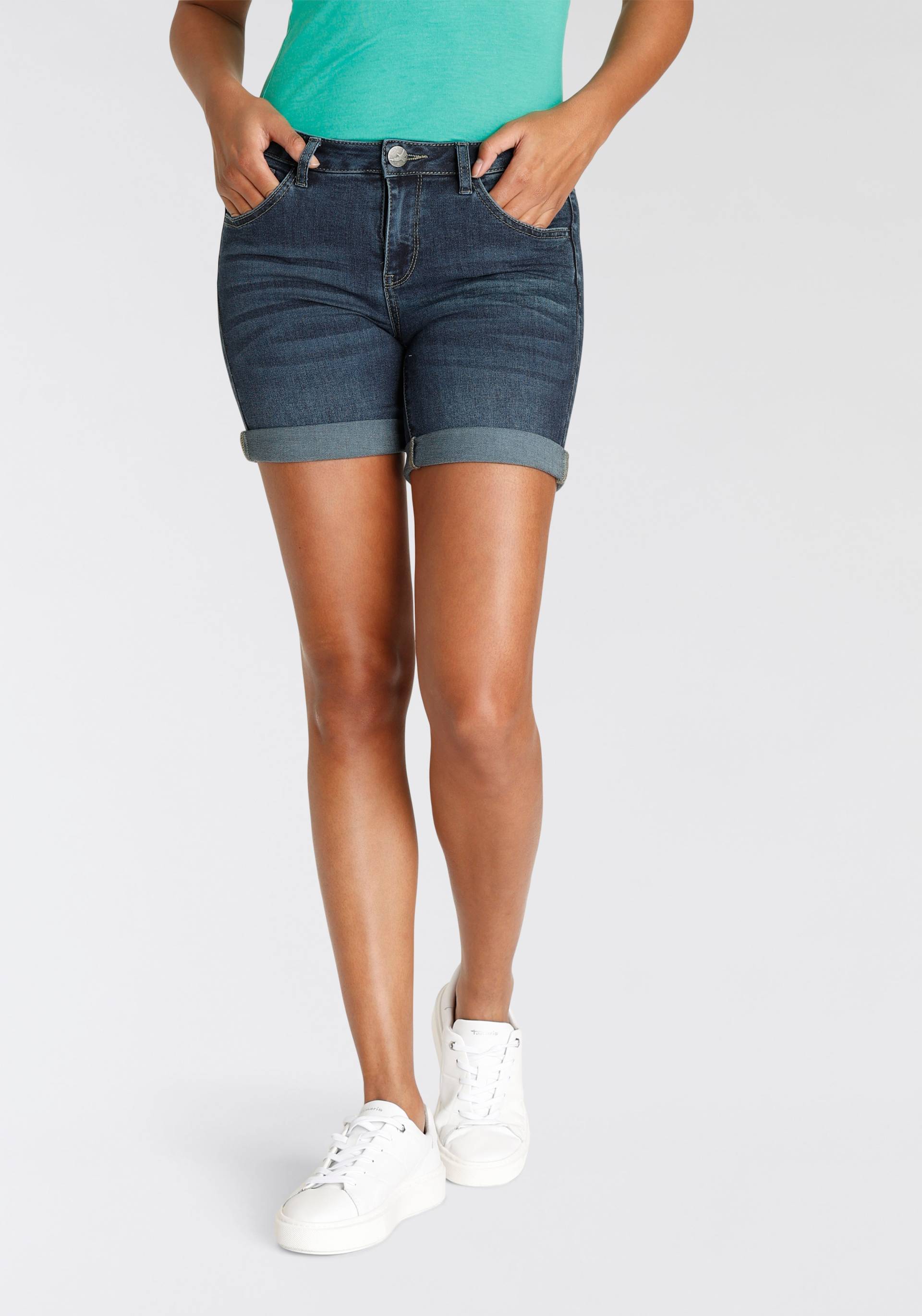 Arizona Jeansshorts »Ultra-Stretch«, extra eng geschnitten, krempelbare Beinabschlüsse von Arizona