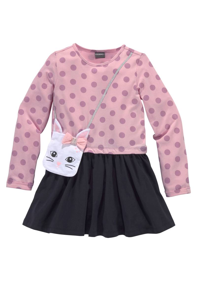 KIDSWORLD Jerseykleid »für kleine Mädchen«, ideal für festliche Anlässe, kniefreie Länge von KIDSWORLD