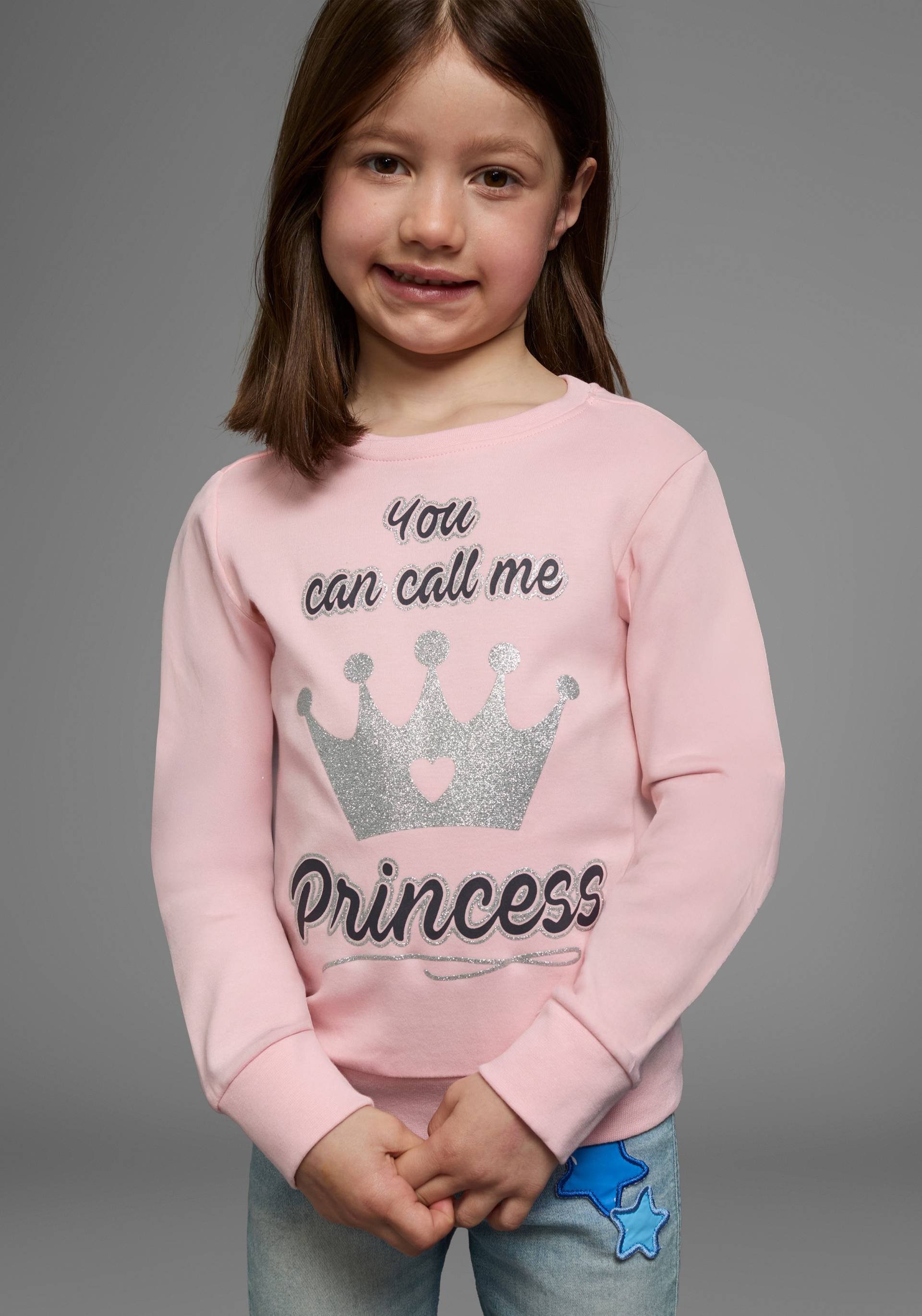 KIDSWORLD Langarmshirt »YOU CAN CALL ME PRINCESS«, Langarm, Basic-Passform, bedruckt, Rundhalsausschnitt von KIDSWORLD