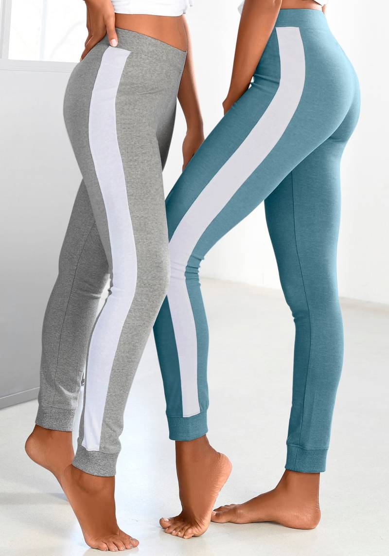 Arizona Leggings, (2er-Pack), mit breitem Streifen von Arizona