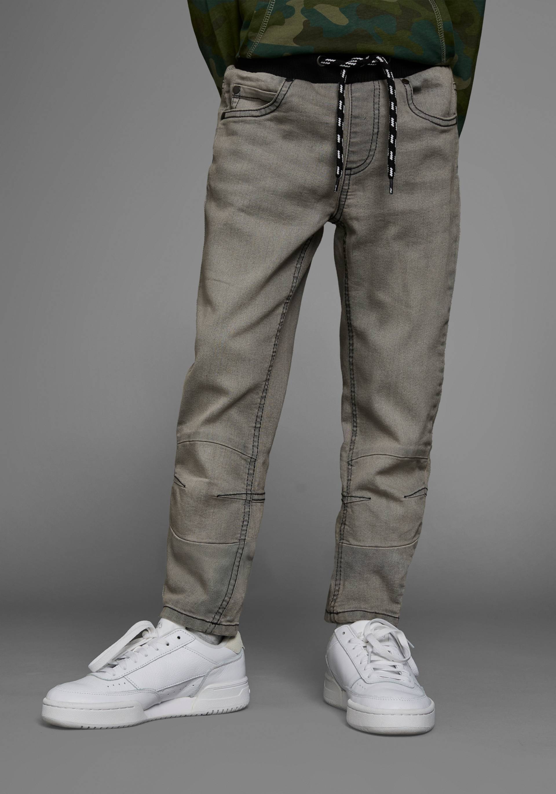 Arizona Schlupfjeans », Stretch-Jeans für Jungen«, bequeme O-Shape-Passform, Used-Look-Waschung Arizona Schlupfjeans », Stretch-Jeans für Jungen«, bequeme O-Shape-Passform, Used-Look-Waschung von Arizona