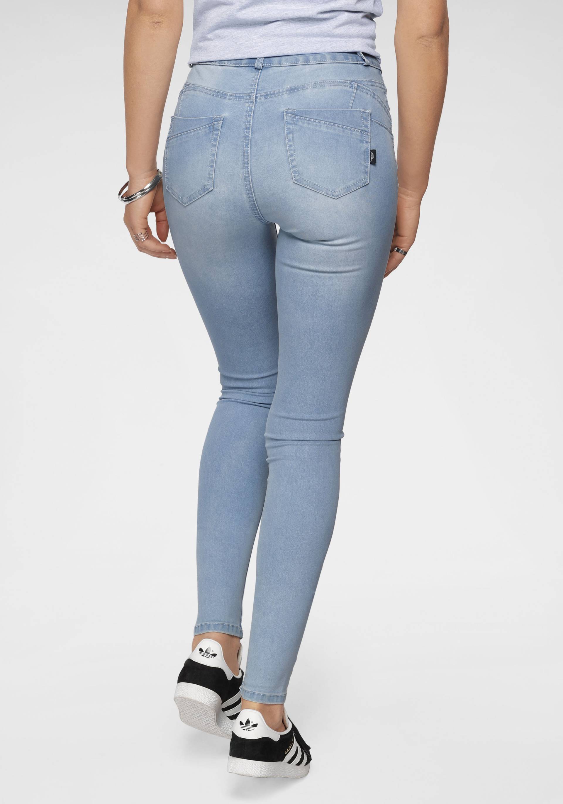 Arizona Skinny-fit-Jeans »Ultra Stretch«, skinny-fit, betonte Taille, shaping-Effekt, high Waist von Arizona