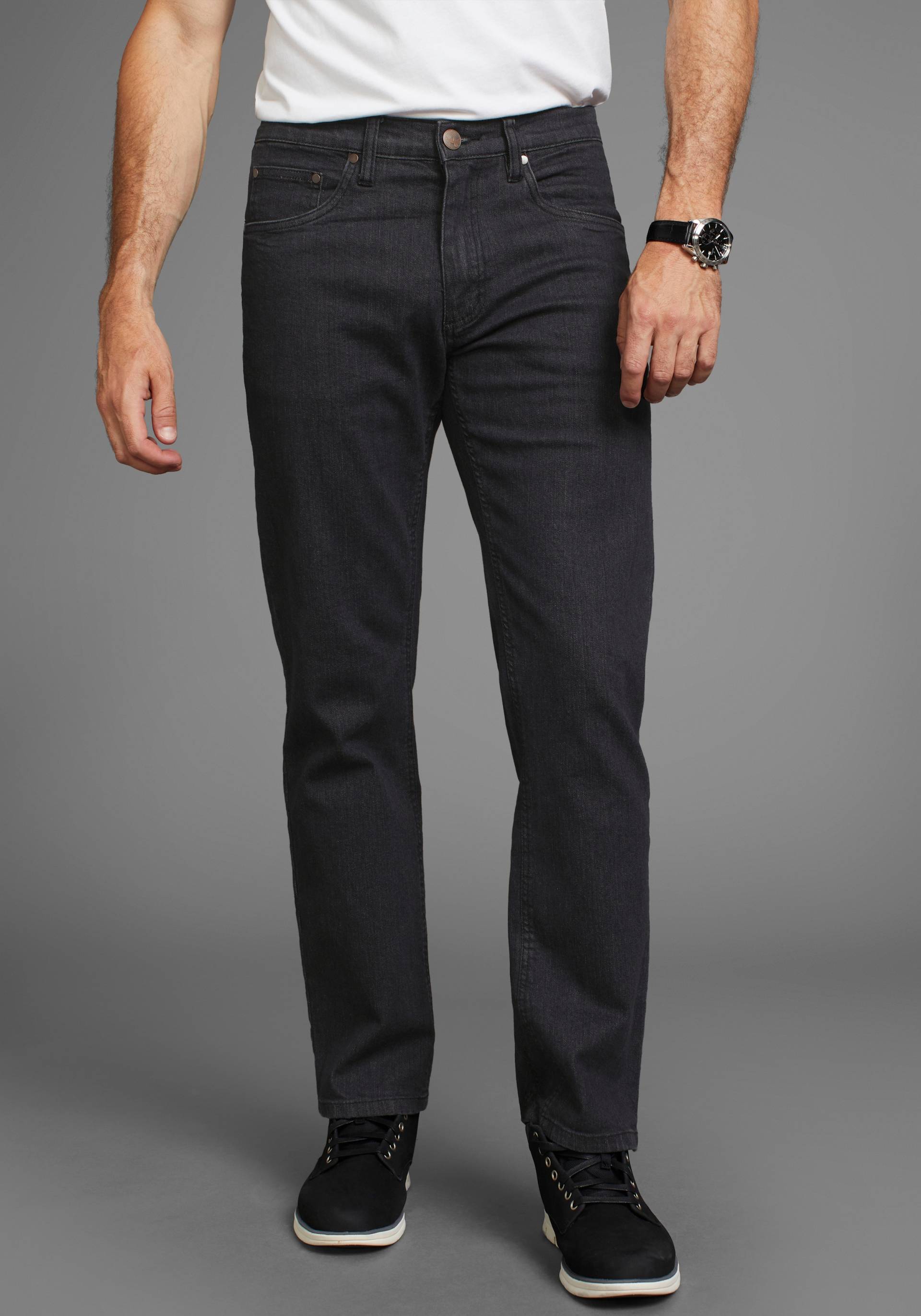 Arizona Stretch-Jeans, gerade Beinform, niedrige Leibhöhe, mit Gürtelschlaufen Arizona Stretch-Jeans, gerade Beinform, niedrige Leibhöhe, mit Gürtelschlaufen von Arizona