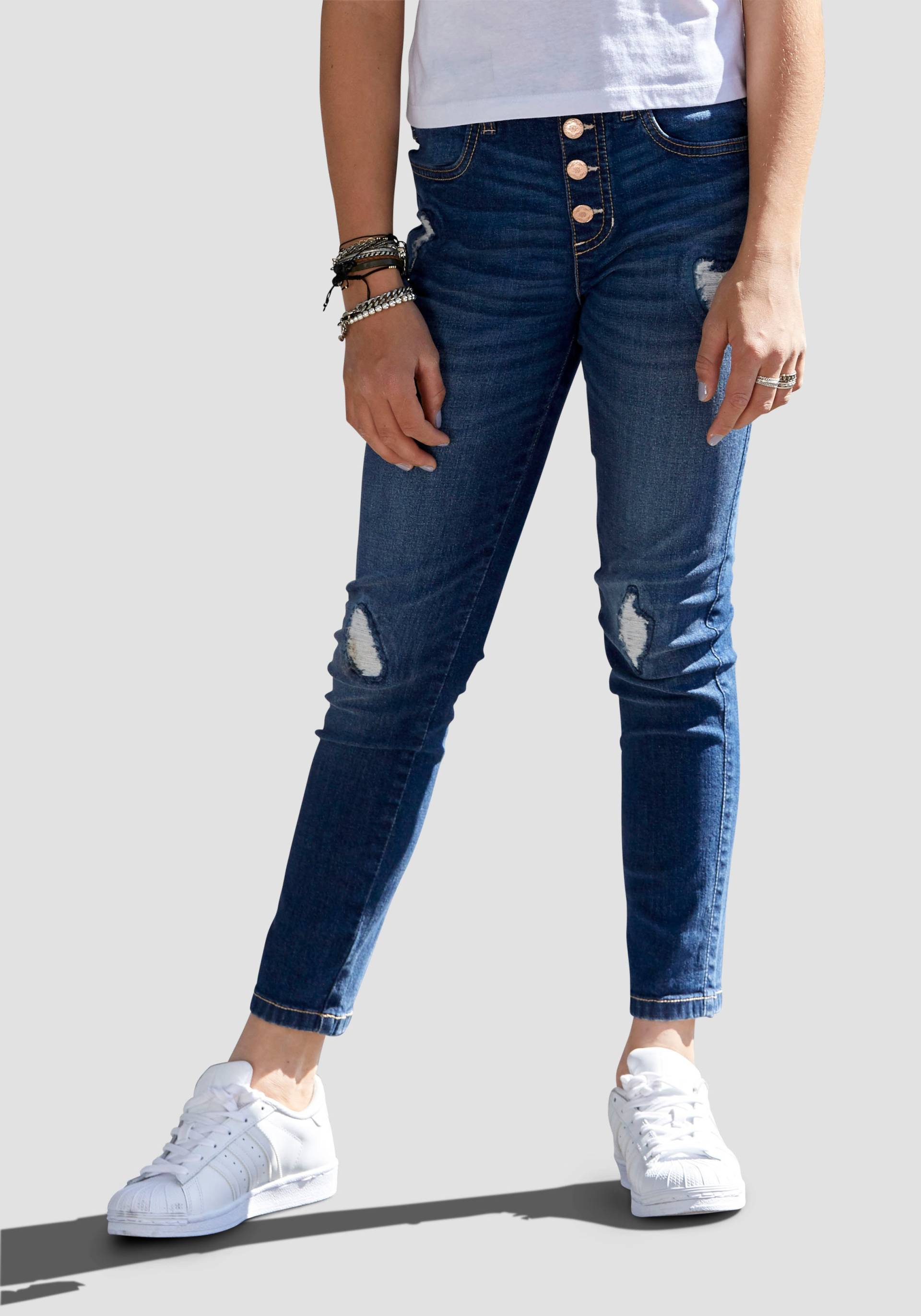 Arizona Stretch-Jeans », Hight-Waist Jeans für Mädchen«, in Schlupfform von Arizona