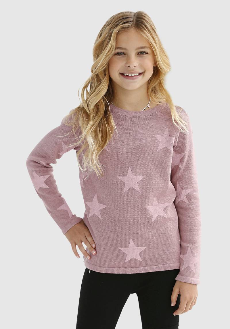 KIDSWORLD Strickpullover »Sterne-Pullover«, mit Sternen - Druck von KIDSWORLD