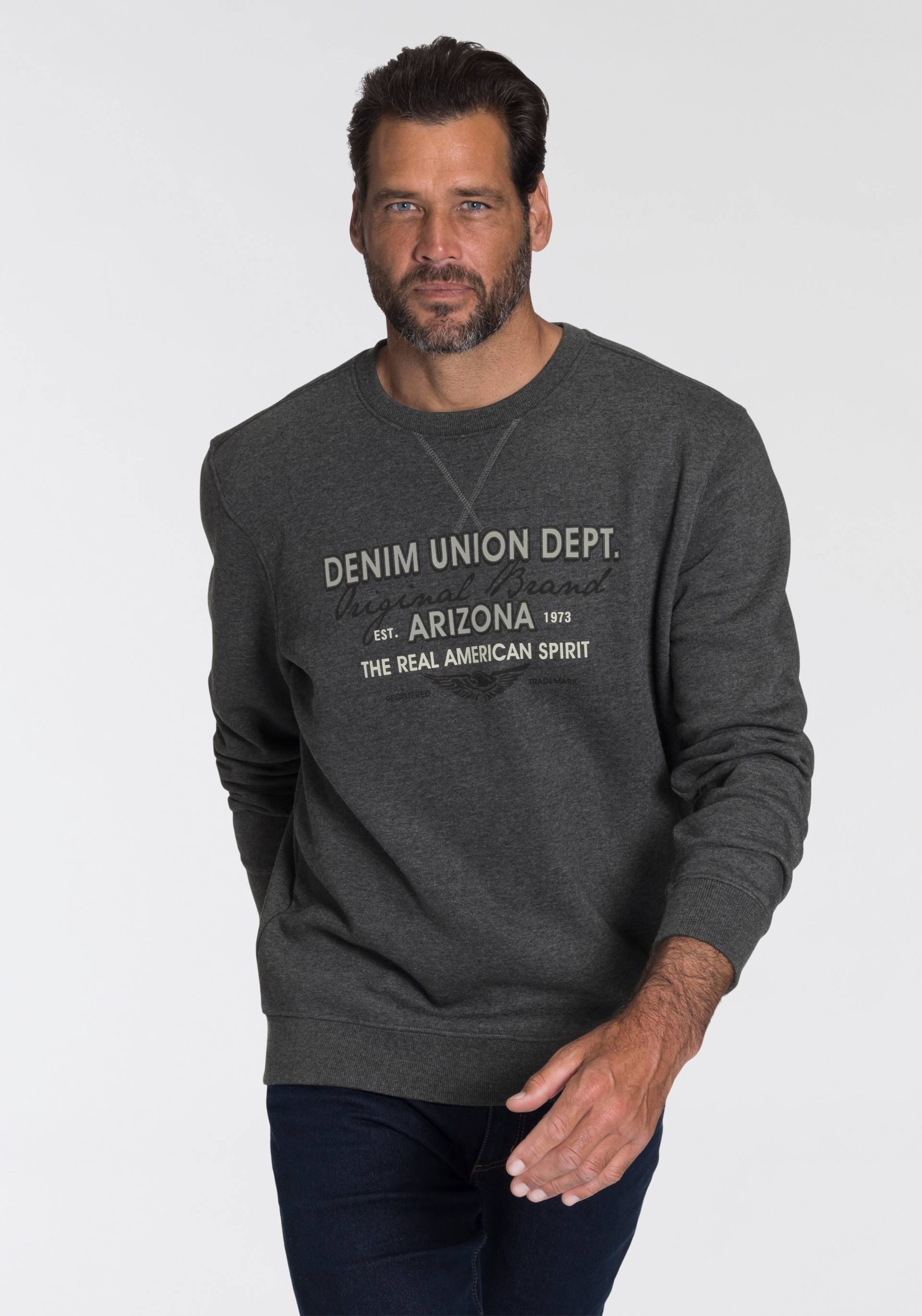 Arizona Sweatshirt, mit modischem Print von Arizona