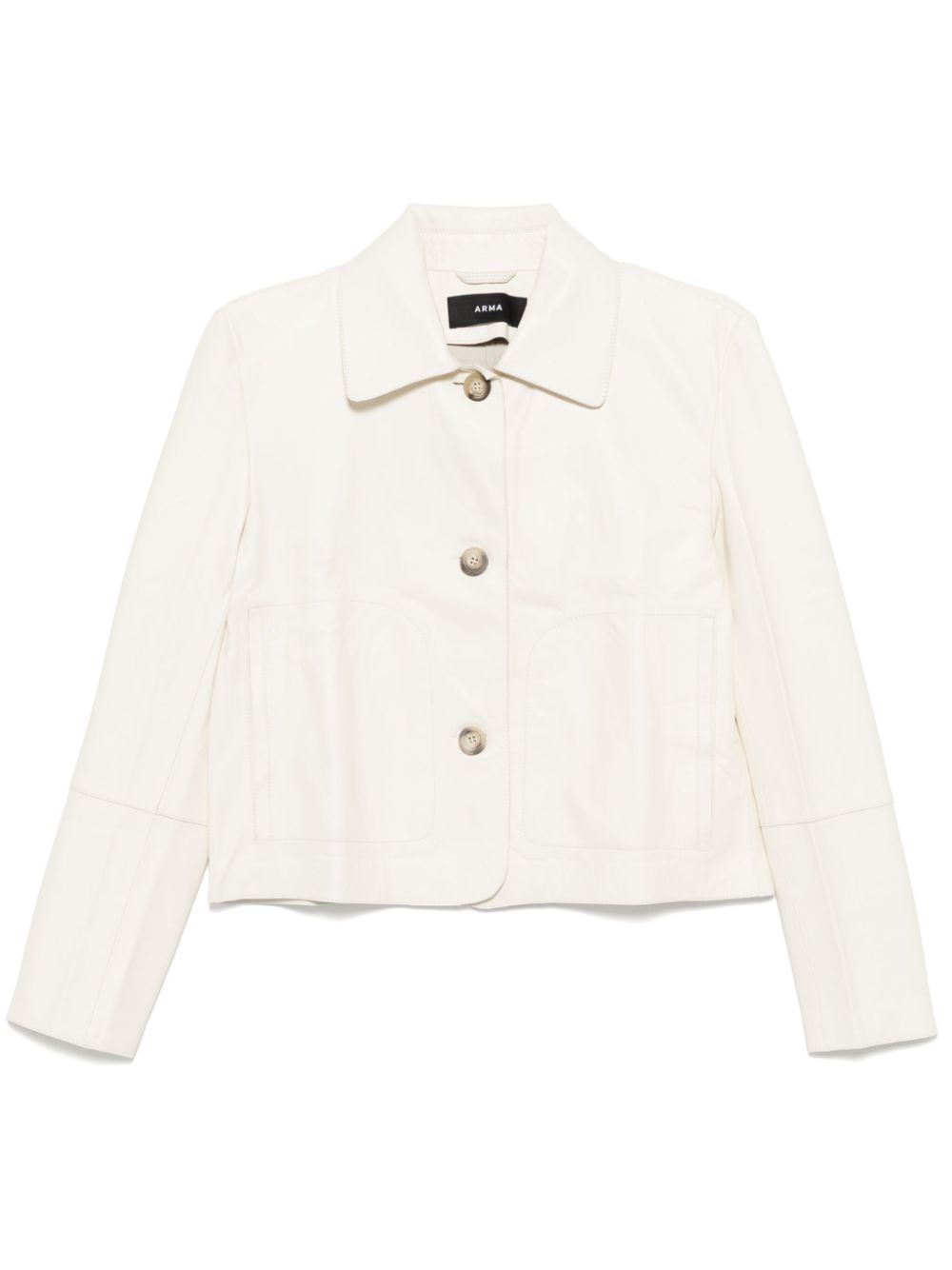 Arma EMY leather jacket - White von Arma