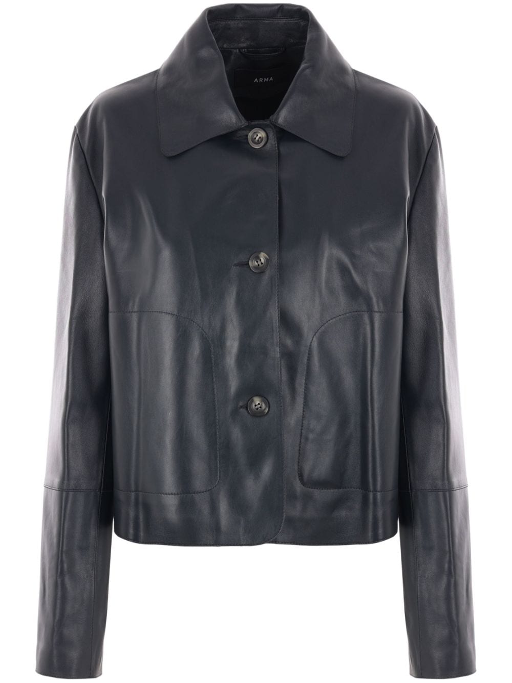 Arma Emy leather jacket - Blue von Arma