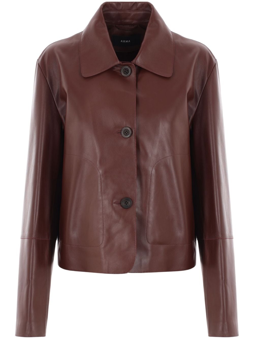 Arma Emy leather jacket - Brown von Arma