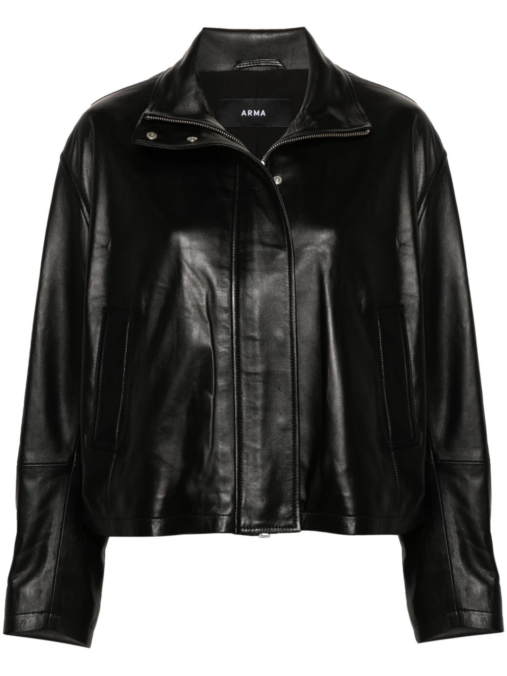 Arma Garine leather jacket - Black von Arma