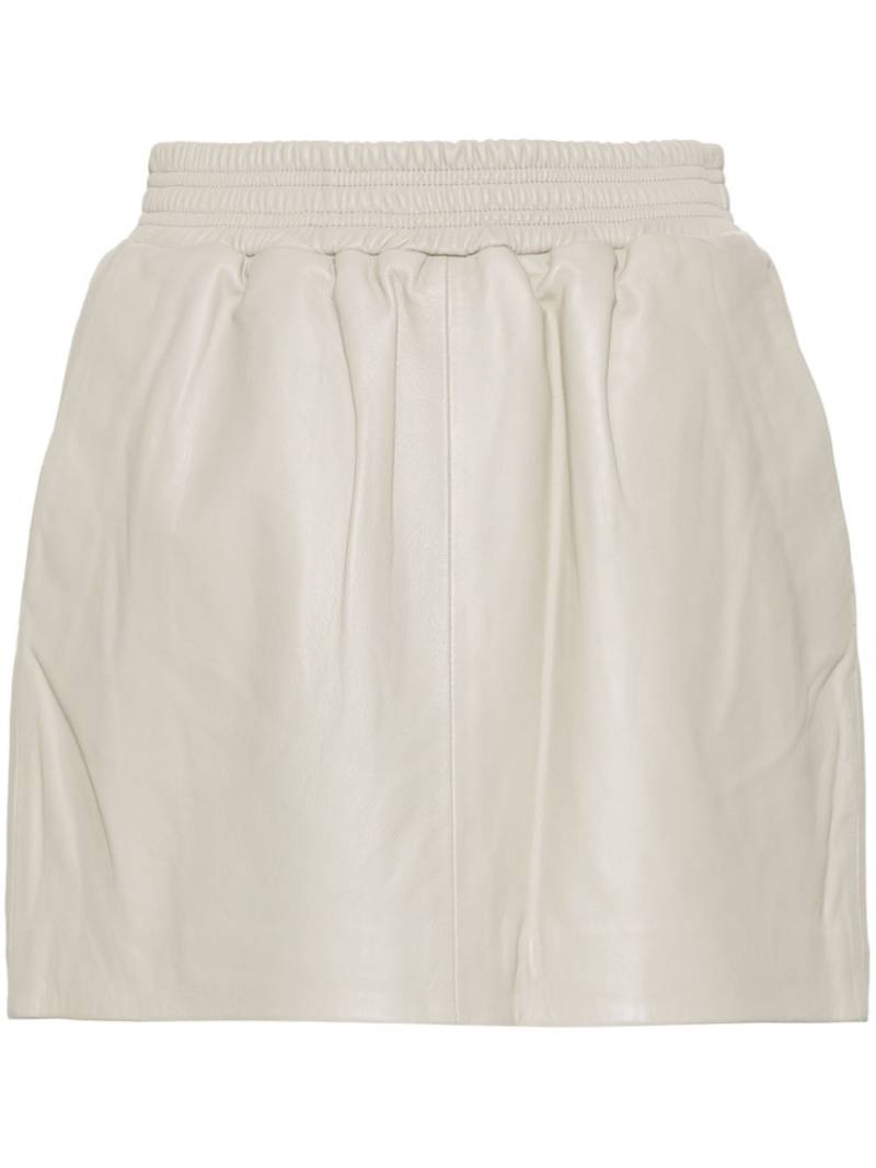 Arma Mare leather skirt - Neutrals von Arma