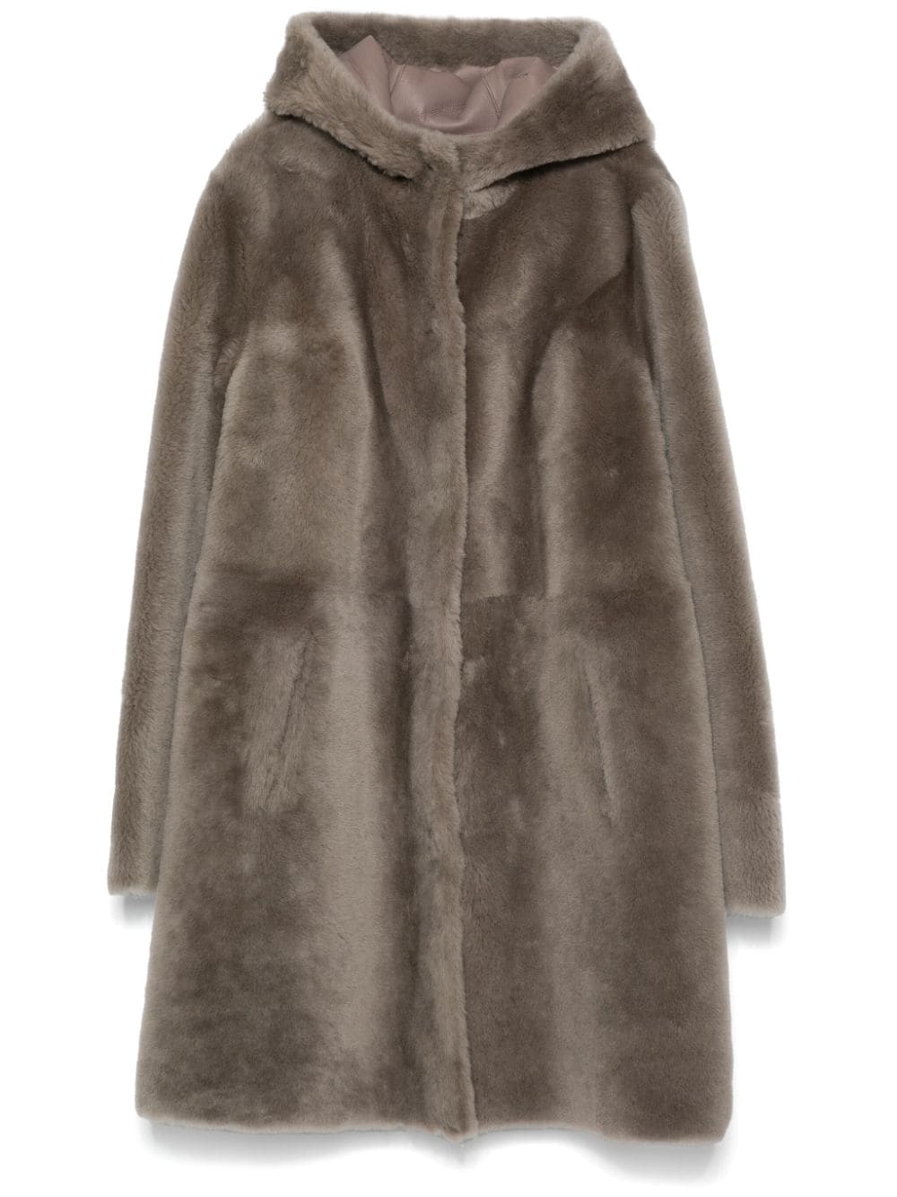 Arma Sama shearling coat - Grey von Arma