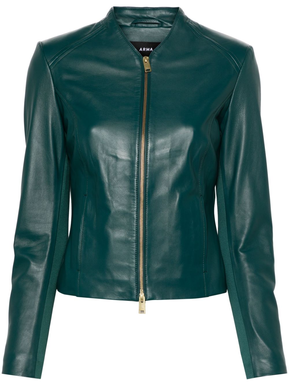 Arma Stevie leather jacket - Green von Arma