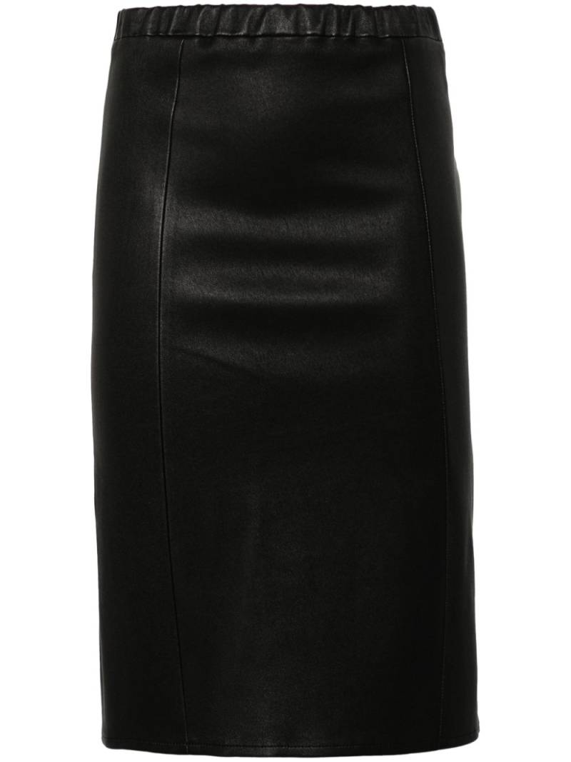 Arma leather midi skirt - Black von Arma