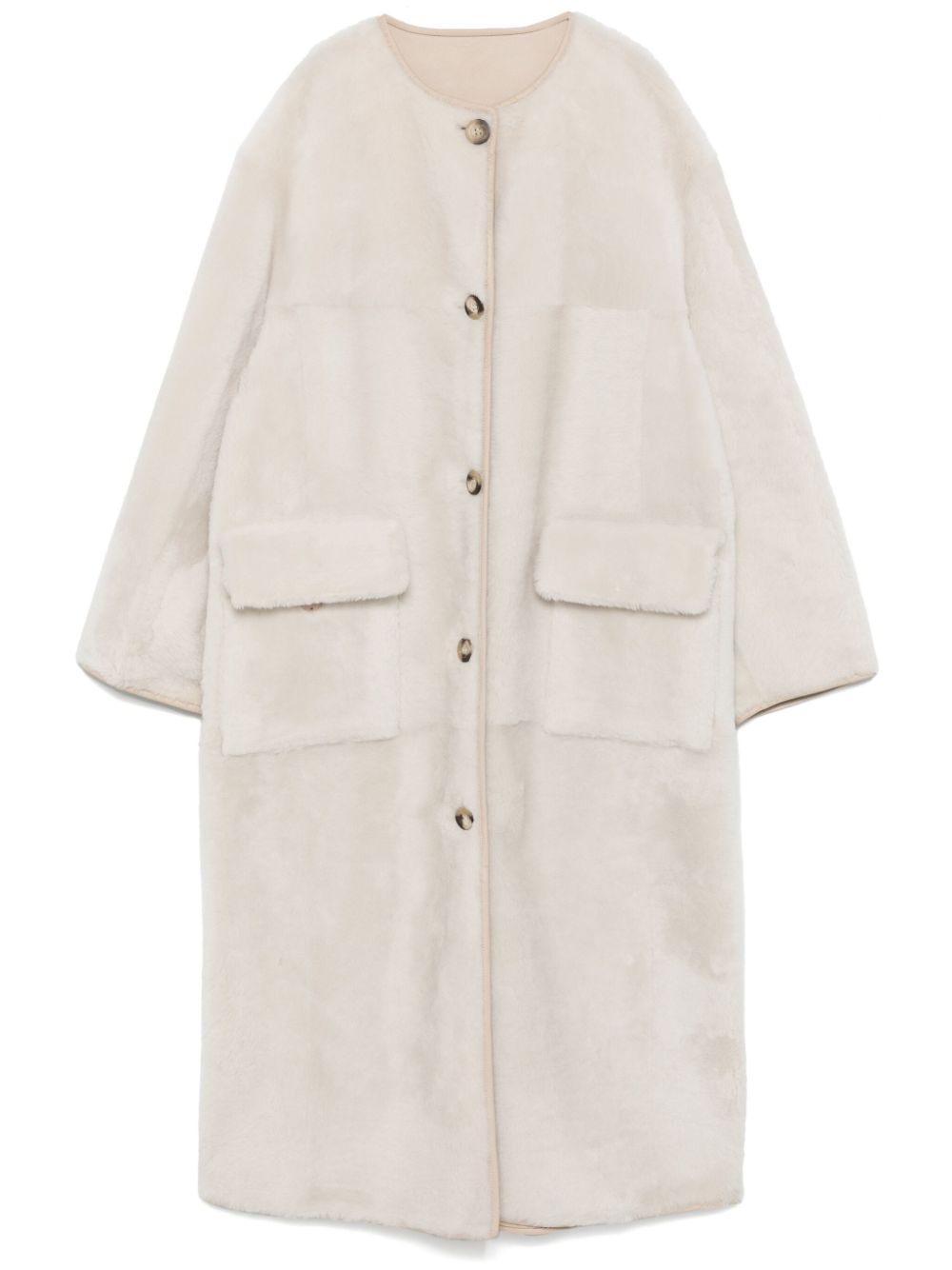 Arma shearling coat - White von Arma