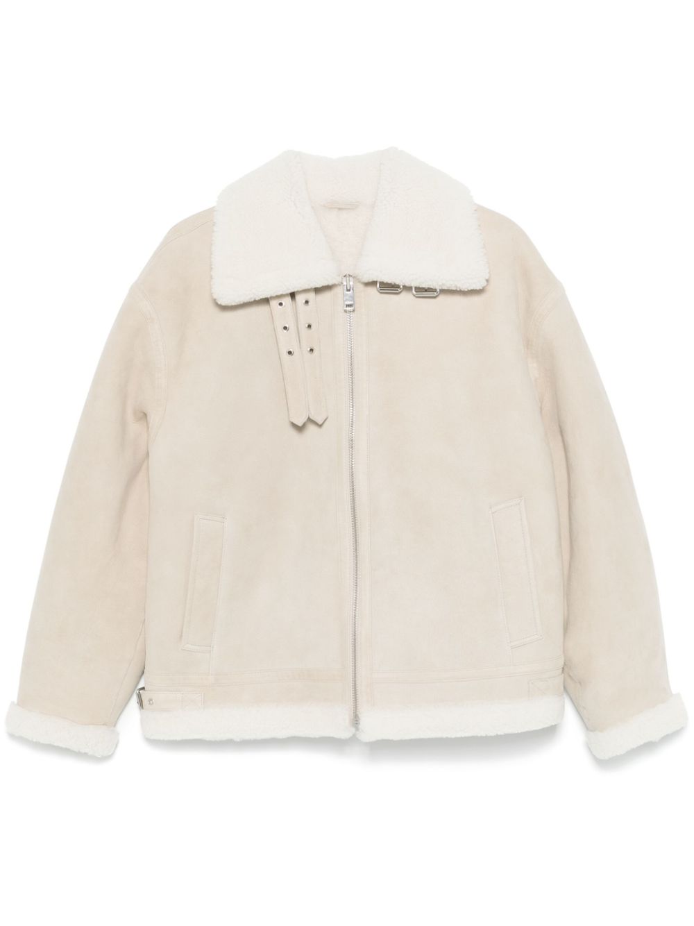 Arma shearling-trim jacket - Neutrals von Arma