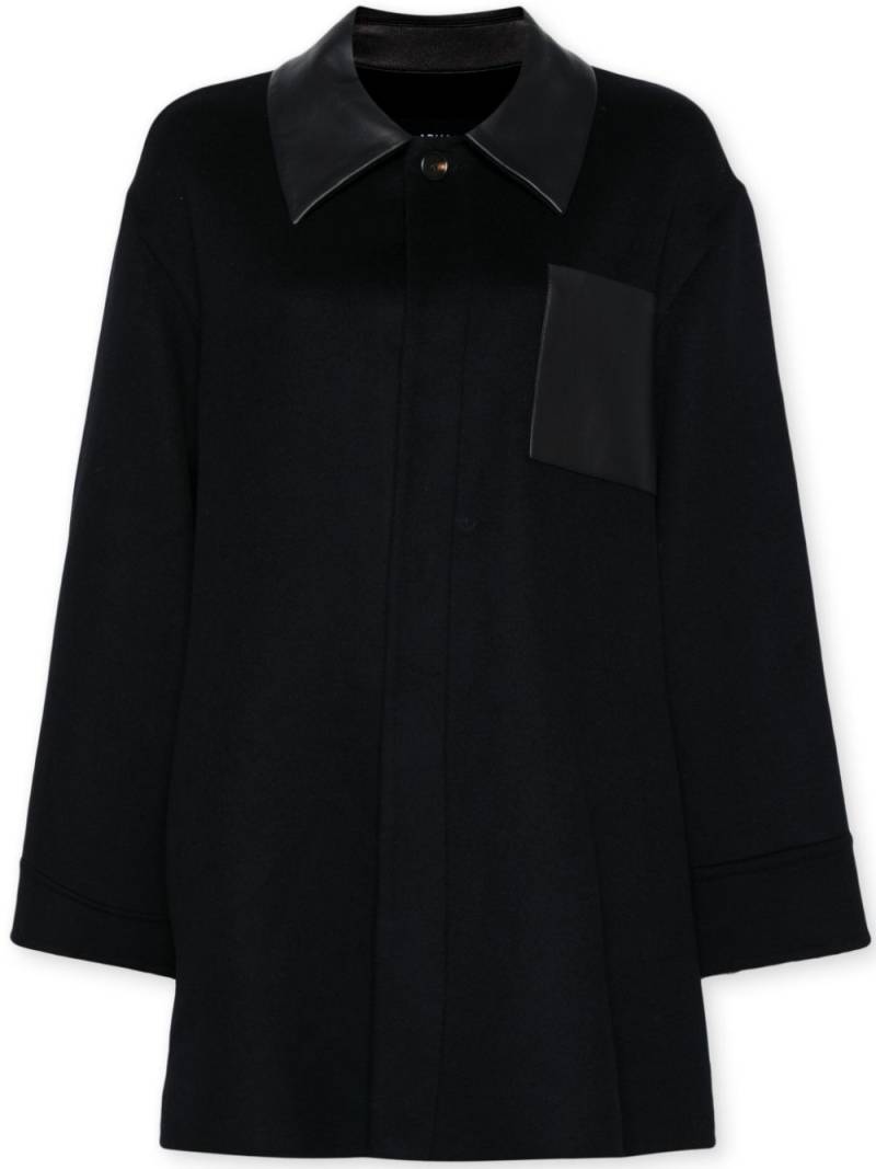 Arma wool coat - Black von Arma