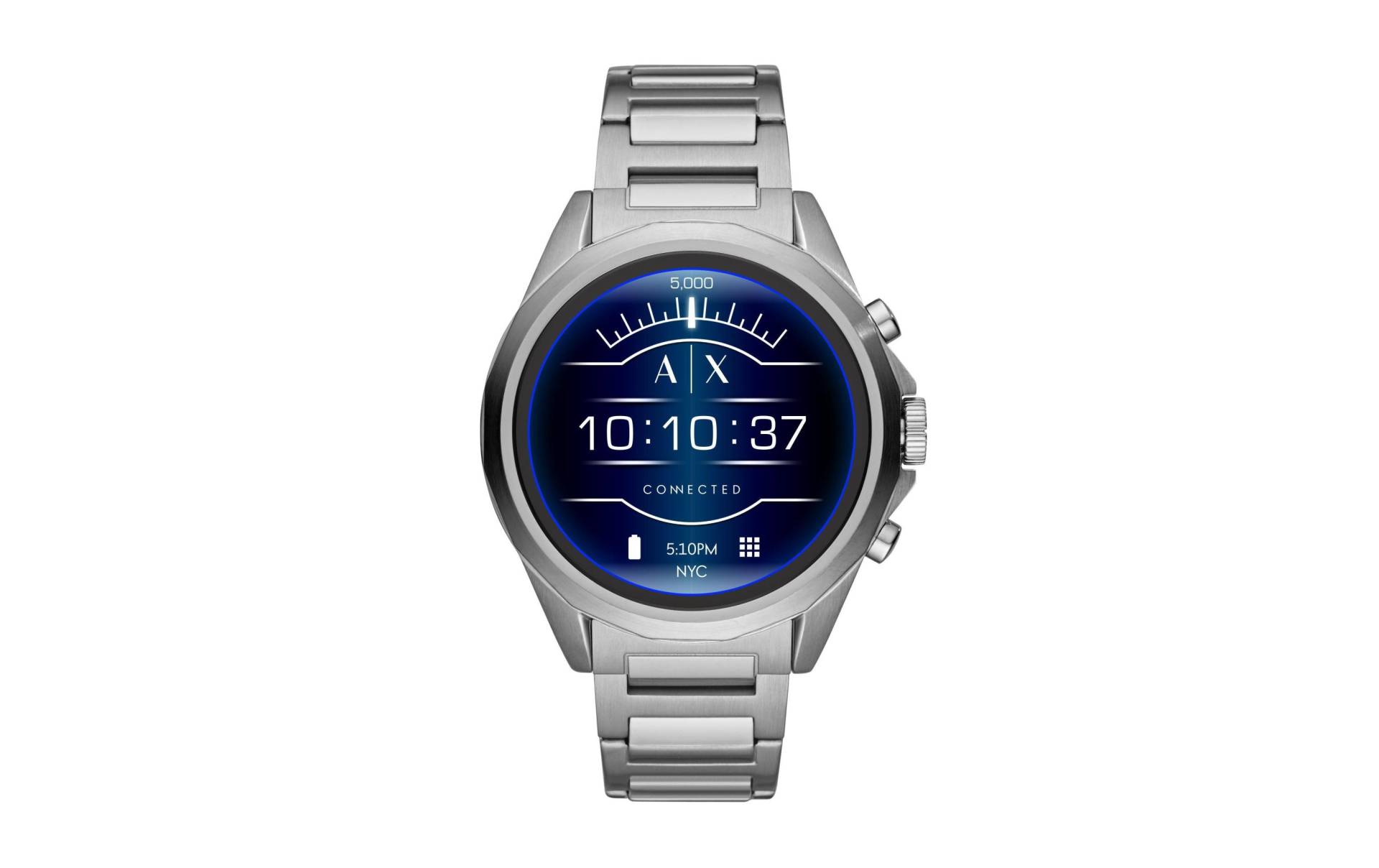 ARMANI EXCHANGE Smartwatch »Exchange Connected AXT2000 Silberfarben/Blau«, Wear OS by Google,) von Armani Exchange