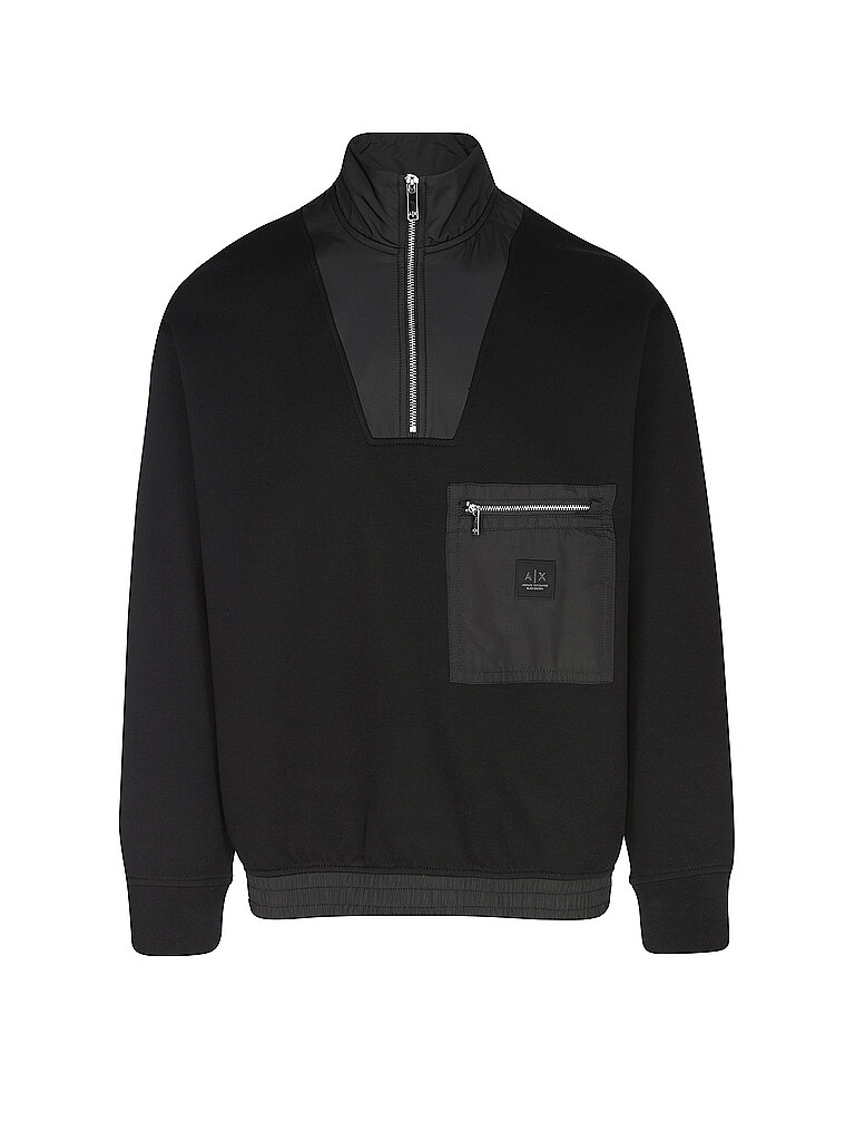 ARMANI EXCHANGE Troyer Sweater  schwarz | L von Armani Exchange