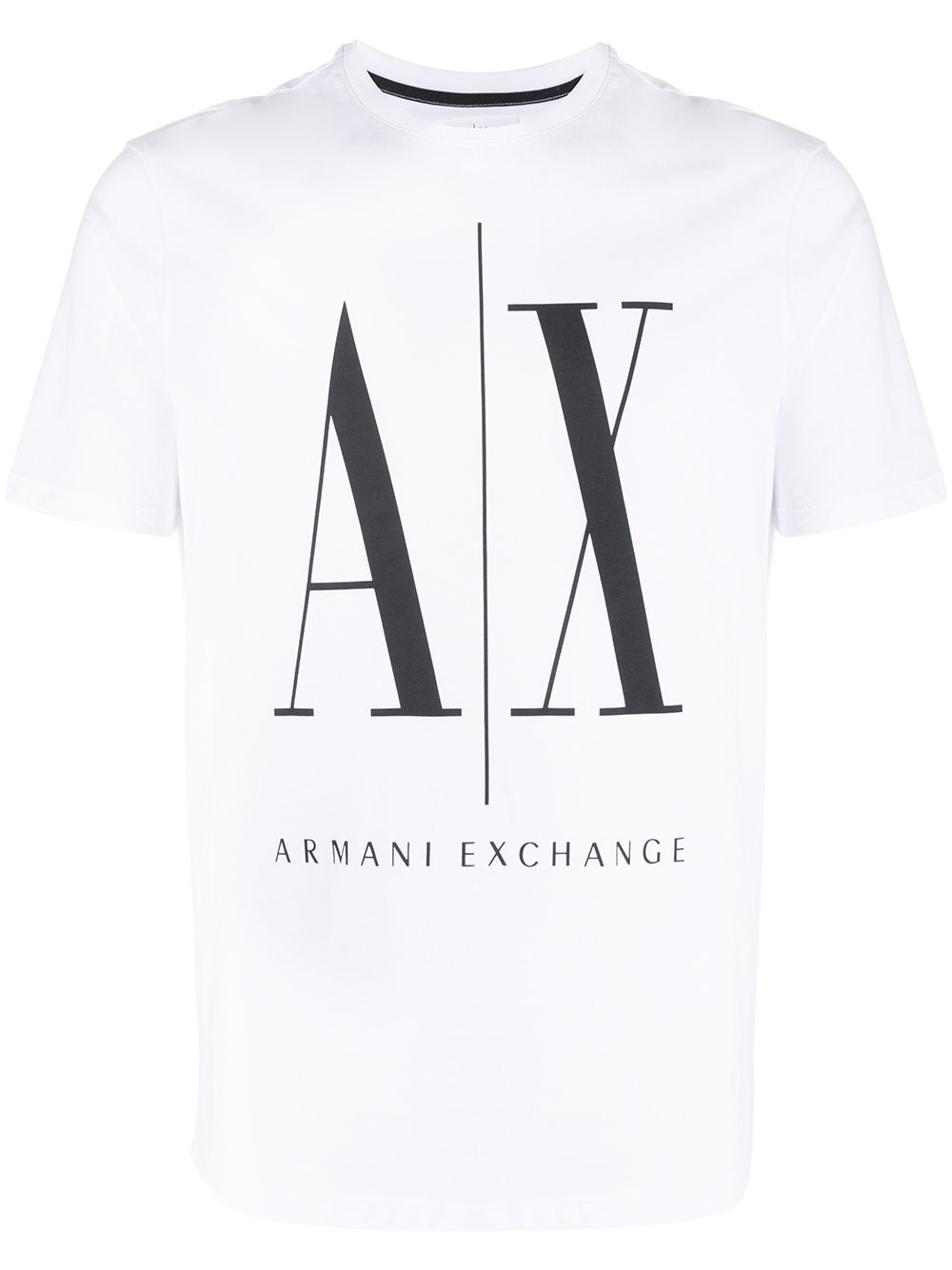 Armani Exchange Macro Logo printed T-shirt - White von Armani Exchange