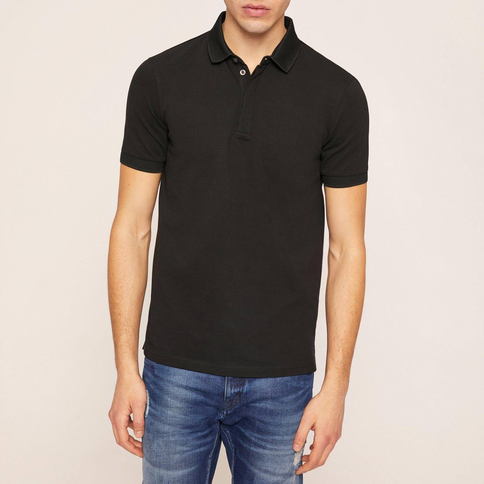 Armani Exchange - Poloshirt, Modern Fit, kurzarm, für Herren, Black, Größe XL von Armani Exchange