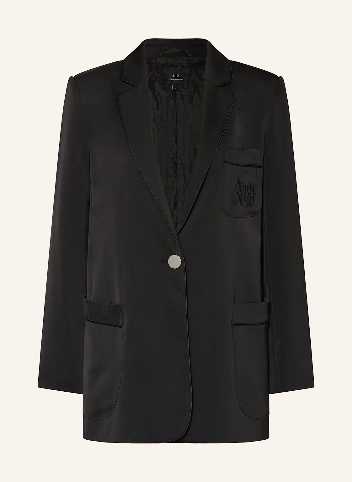 Armani Exchange Satinblazer schwarz von Armani Exchange