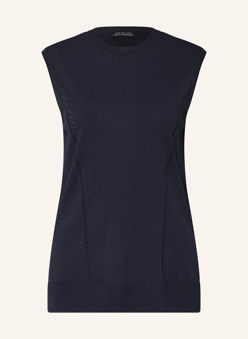 Armani Exchange Stricktop blau von Armani Exchange