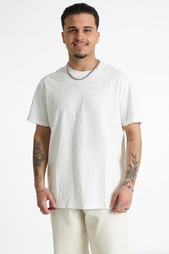 Armani Exchange Strukturiertes T-Shirt | White All Over Big | Herren  | M von Armani Exchange