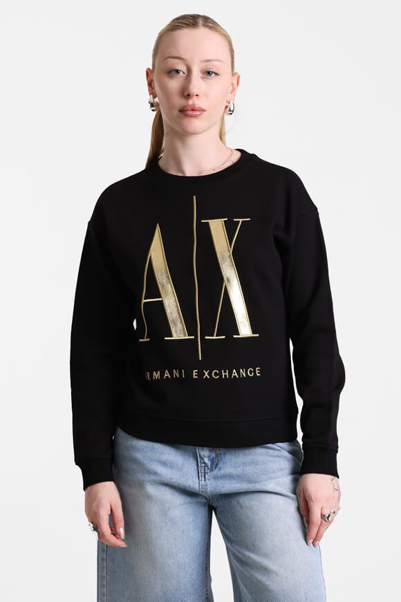 Armani Exchange Sweatshirt | Black | Damen  | M von Armani Exchange