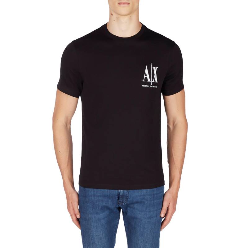 T-shirt, Rundhals, Kurzarm Herren Black L von Armani Exchange