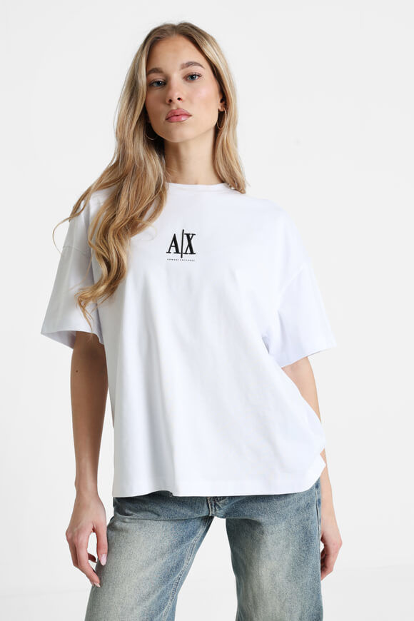 Armani Exchange T-Shirt | Optic White | Damen  | S von Armani Exchange