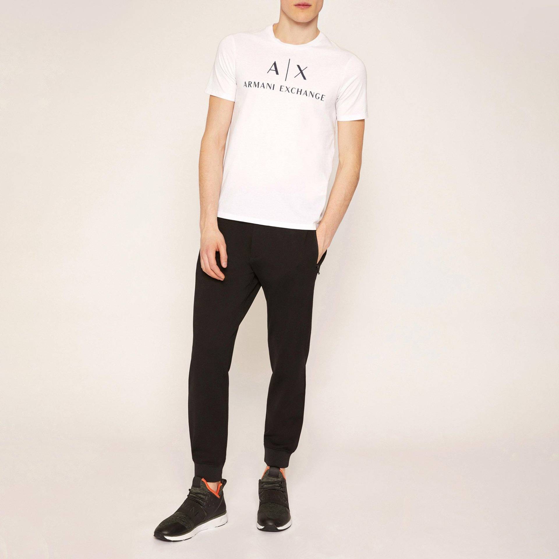 Armani Exchange - T-Shirt, Modern Fit, kurzarm, für Herren, Weiss, Größe L von Armani Exchange