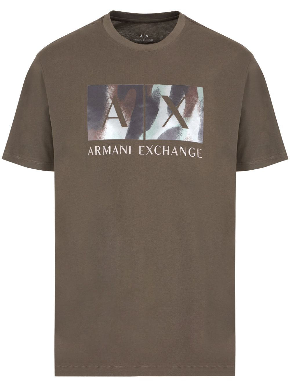 Armani Exchange abstract logo print T-shirt - Green von Armani Exchange