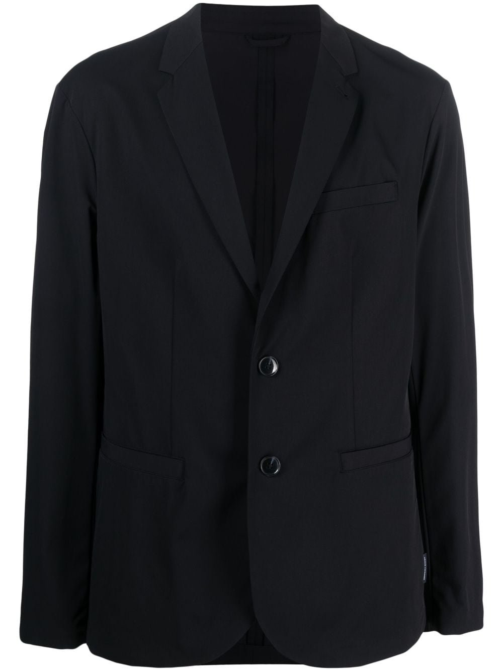 Armani Exchange buttoned-up single-breasted blazer - Blue von Armani Exchange