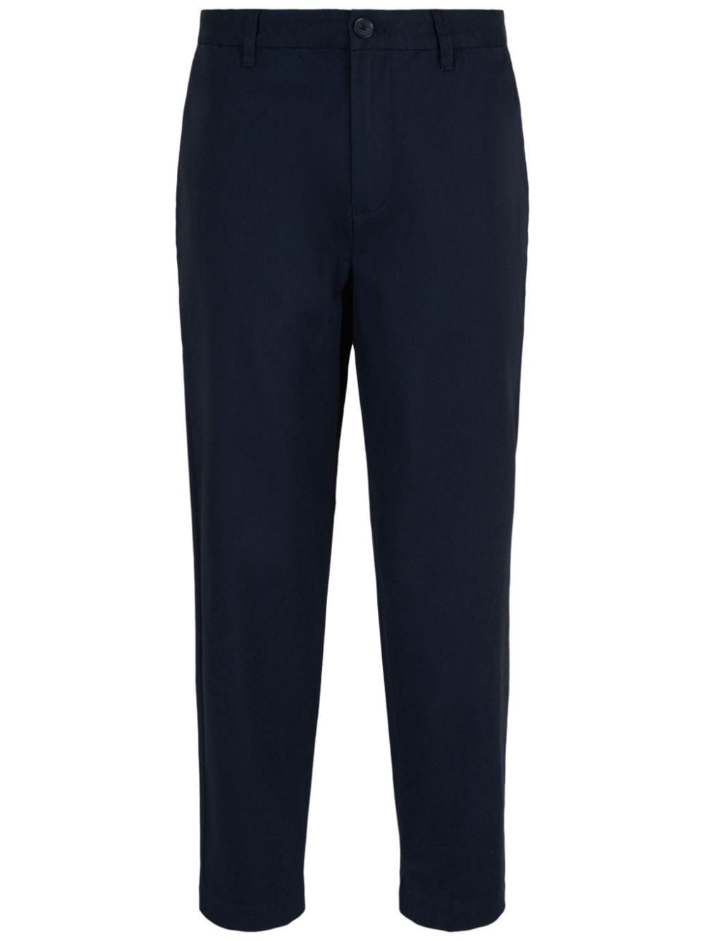 Armani Exchange cropped cotton-blend trousers - Blue von Armani Exchange