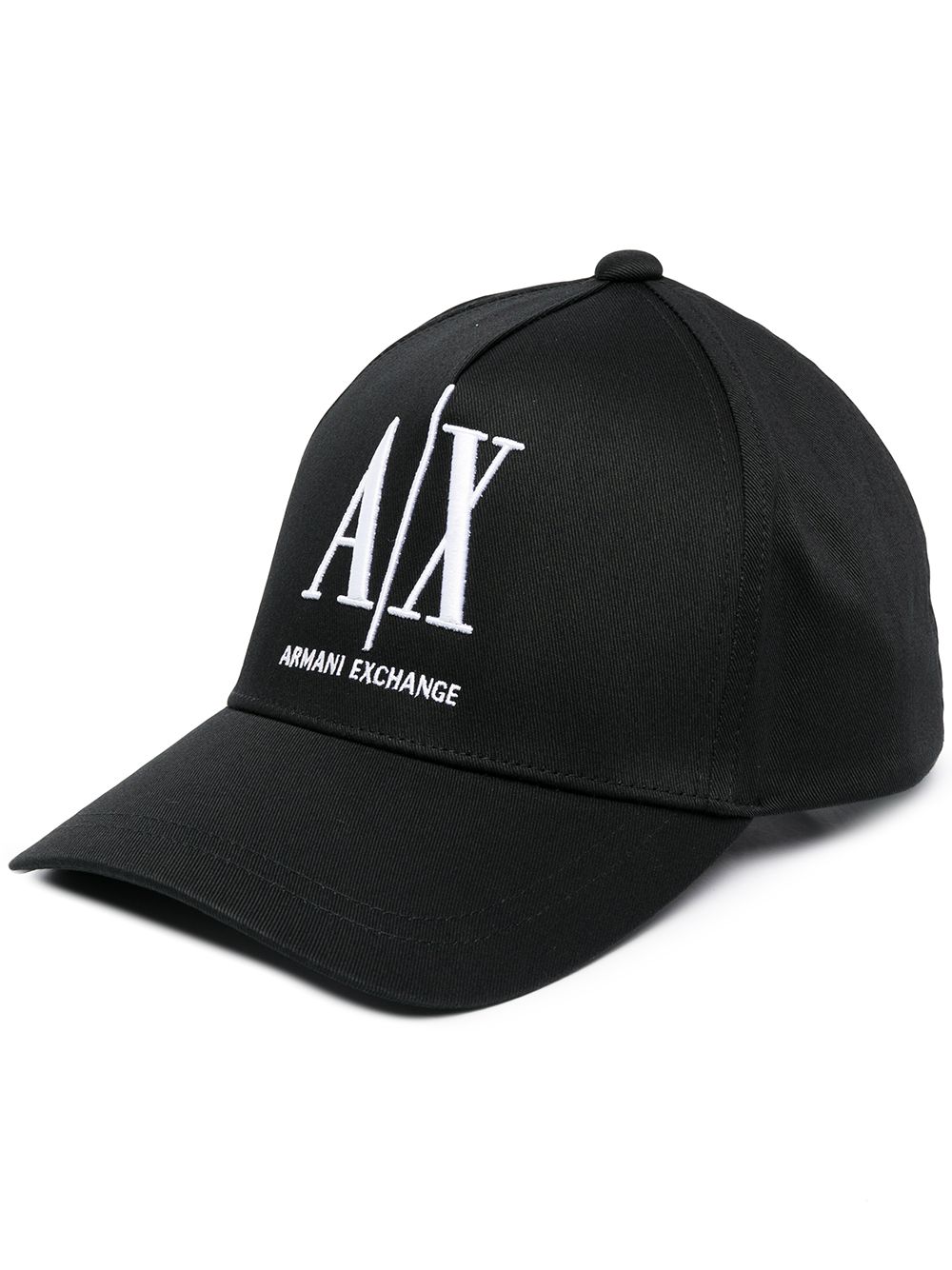 Armani Exchange embroidered baseball cap - Black von Armani Exchange