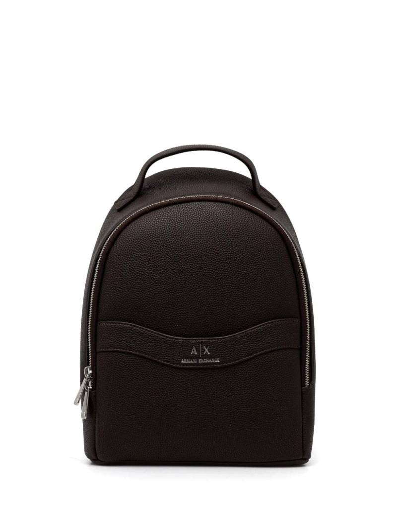 Armani Exchange faux-leather backpack - Brown von Armani Exchange