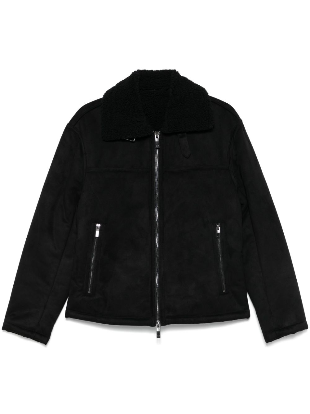 Armani Exchange faux-suede jacket - Black von Armani Exchange