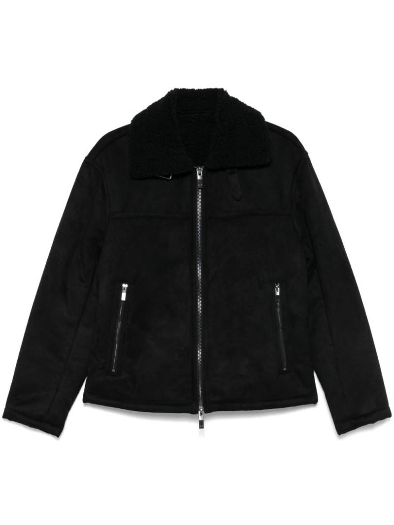 Armani Exchange faux-suede jacket - Black von Armani Exchange