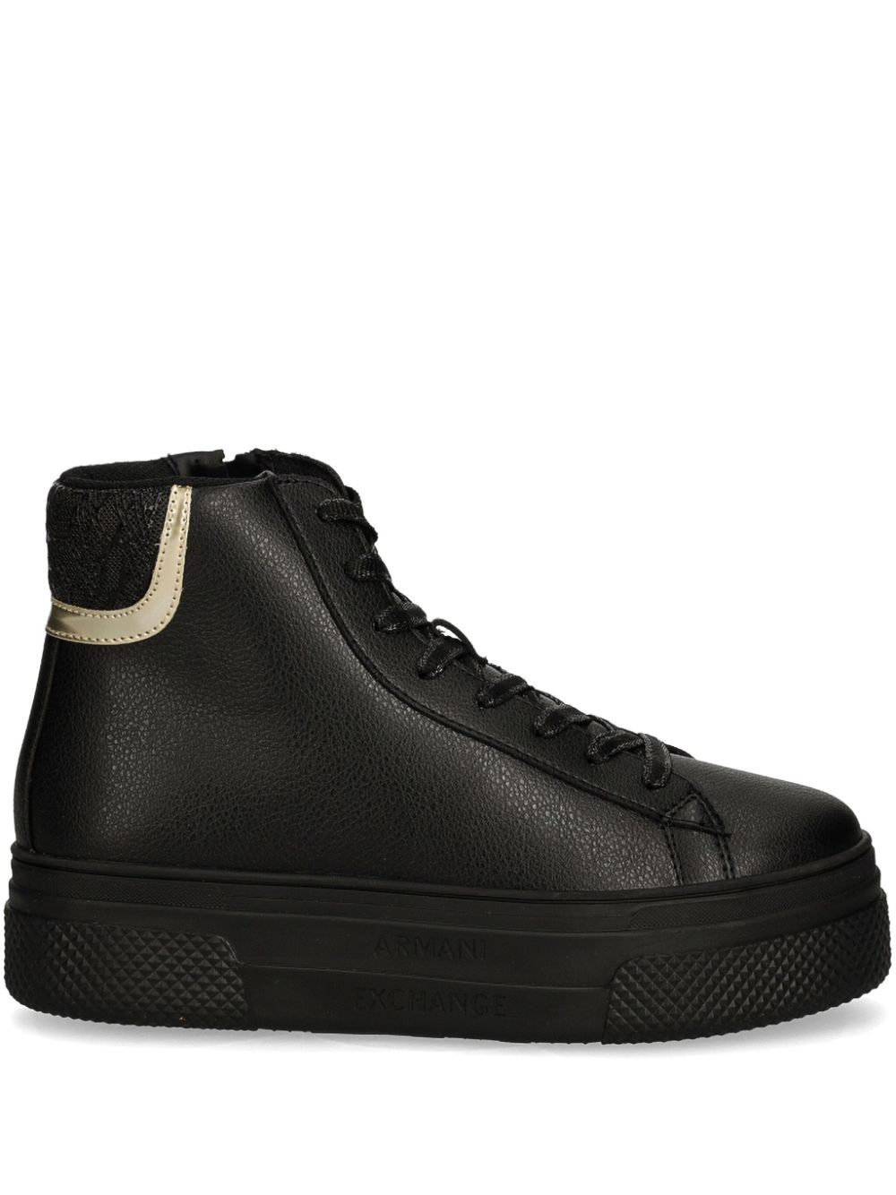 Armani Exchange hi-top trainers - Black von Armani Exchange