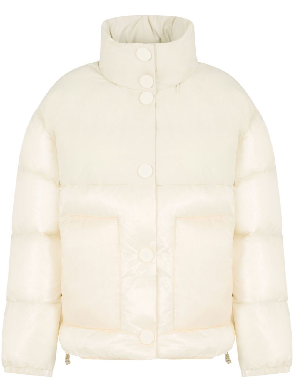 Armani Exchange high neck padded jacket - White von Armani Exchange